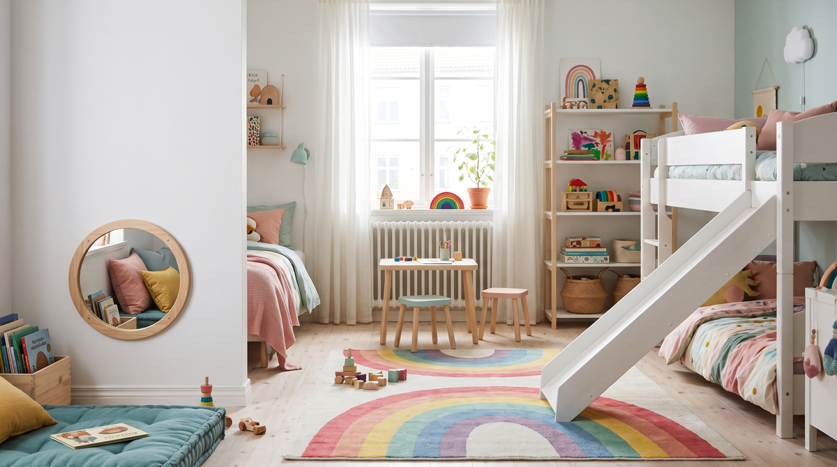 Spiegel in de kinderkamer veilig leuk en functioneel — Noxare