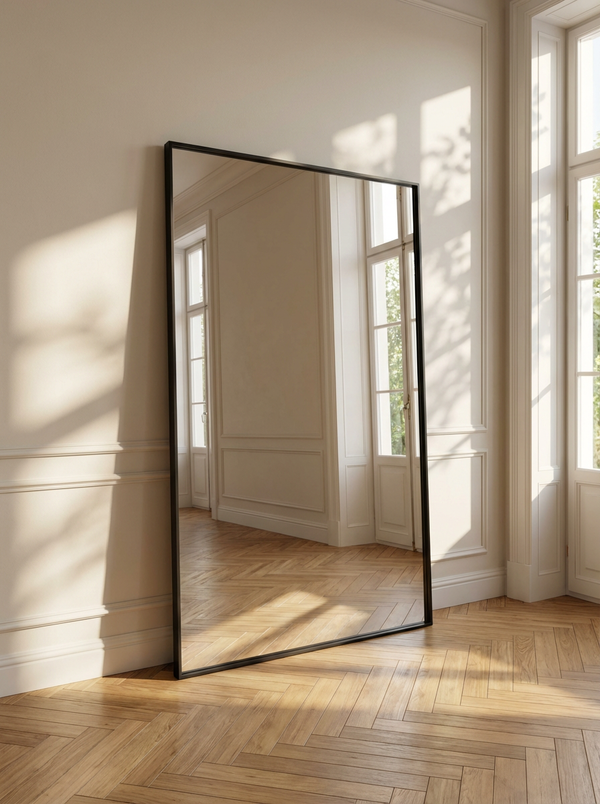 FORM No.1 — 200 × 100 cm • Grote rechthoekige design spiegel