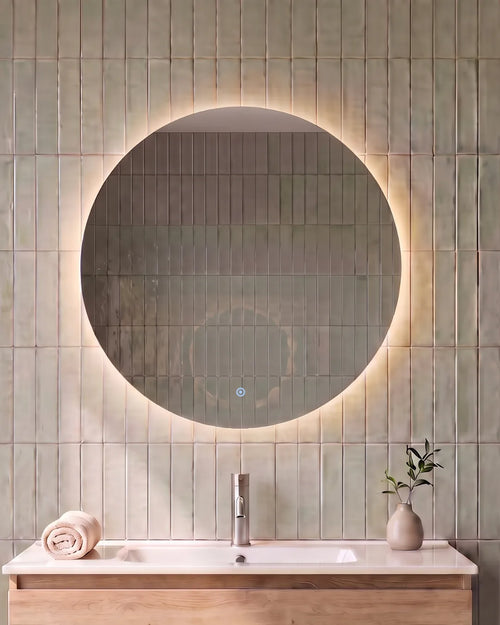 Lume Sol – Ronde badkamerspiegel met LED